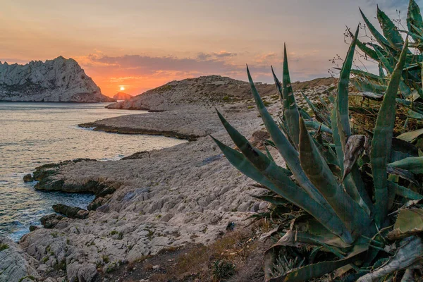 Les Goudes, Marsilya yakın gün batımı