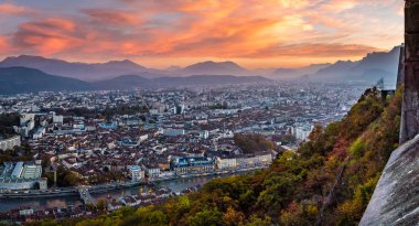 Sunset over Grenoble