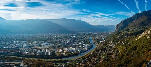 Vista de La Bastille em Grenoble — Fotografia de Stock