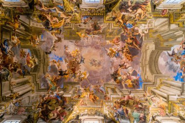 Sant Ignazio Church painted ceilings clipart