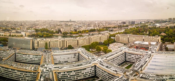 Panorama Université Jussieu Paris Avec Vue Sur Paris Seine — Photo