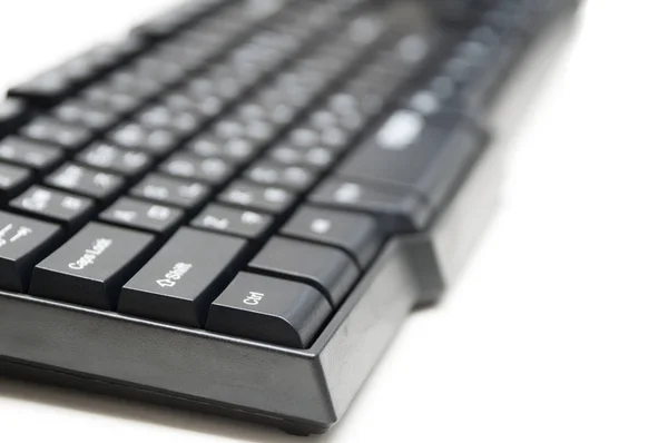 흰색 배경에 분리 된 컴퓨터 키보드 — 스톡 사진