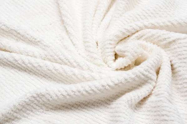皱纹的白毛巾 — 图库照片