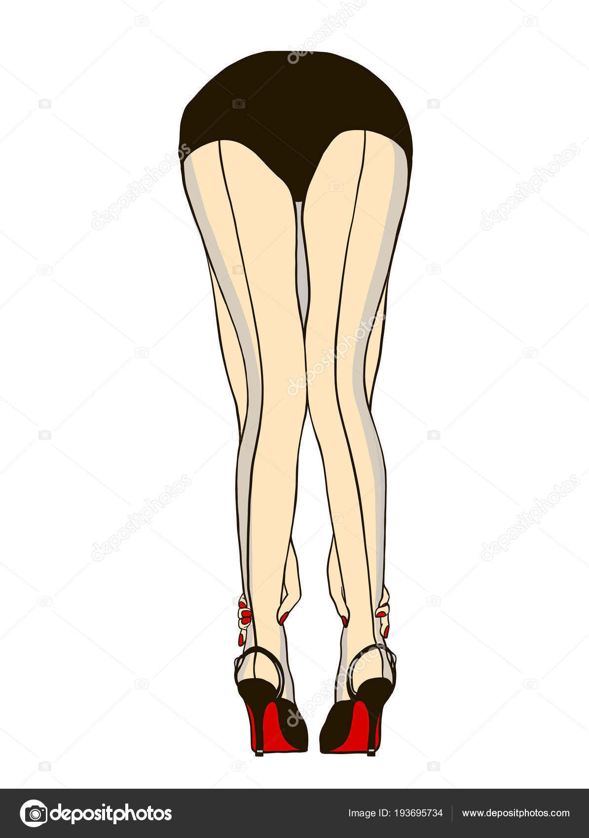 Sexy legs in stockings and heels can Sexy legs in stockings and heels