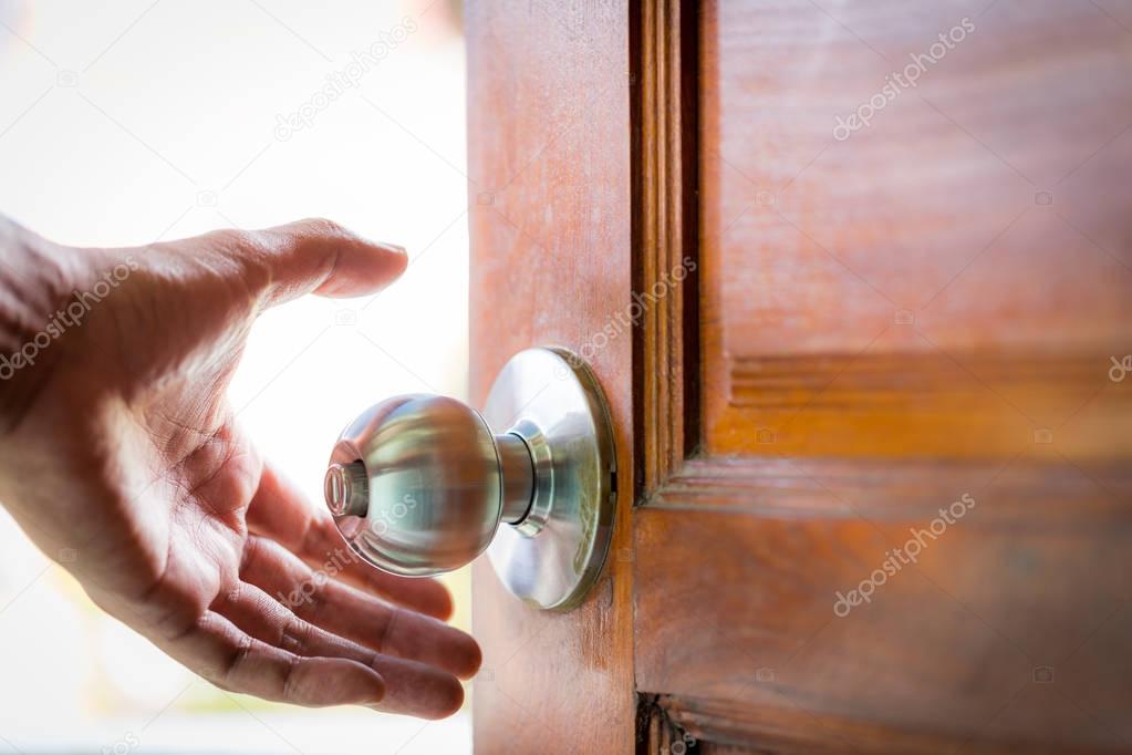 Open the door