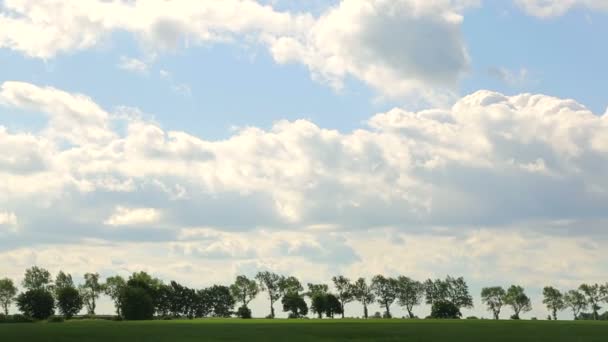 Cloud pozadí na obzoru. Timelapse. — Stock video