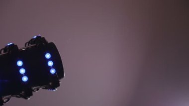 Duman ve Buhar tarafından Led yanıyor tüp yakın çekim