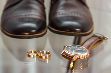 Damat ayarlayın. Mavi erkek aksesuarları