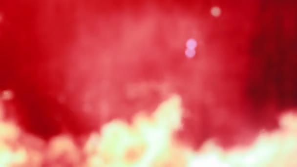 Blurred background, red flame. Diluted background of a piece flame in slow motion. — Stock Video