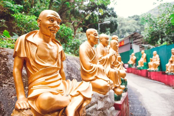 Στο Δρόμο Για Ναό Του 1000 Βούδες Χονγκ Κονγκ — Φωτογραφία Αρχείου
