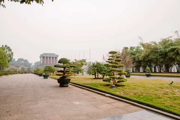 Janeiro 2017 Vietnamhanói Praça Frente Mausoléu Chi Minh — Fotografia de Stock