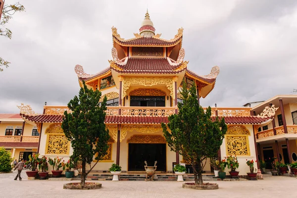 Далат Вьетнам Января 2017 Года Pagoda Pure Heart Ngoc Tin — стоковое фото