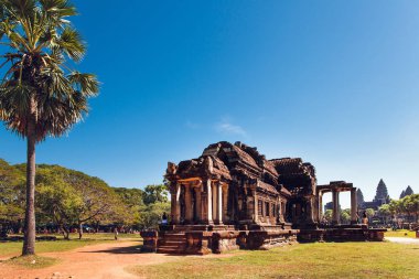 Siem Reap, Kamboçya 19 Ocak 2017. Güney Kütüphanesi. Kültür Mirası Bölgesi. 