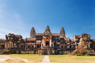 Angkor Wat tapınağının manzarası. Siem Reap Kamboçya.