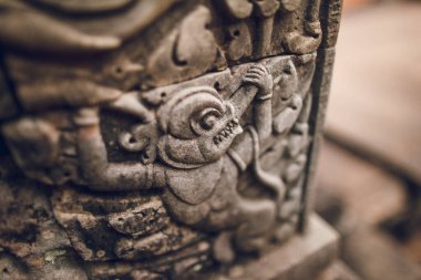 Antik duvar resimleri, Thommanon Tapınağı 'ndaki desenler. Kamboçya. Siem Hasat.