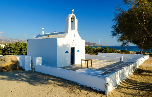 낙 소스 섬, Cyclades를 그리스에 전형적인 그리스 정교회 예배당 — 스톡 사진