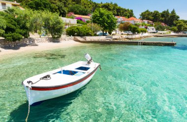 kristal berraklığında su Orebic Peljesac Yarımadası Dalmaçya, Hırvatistan