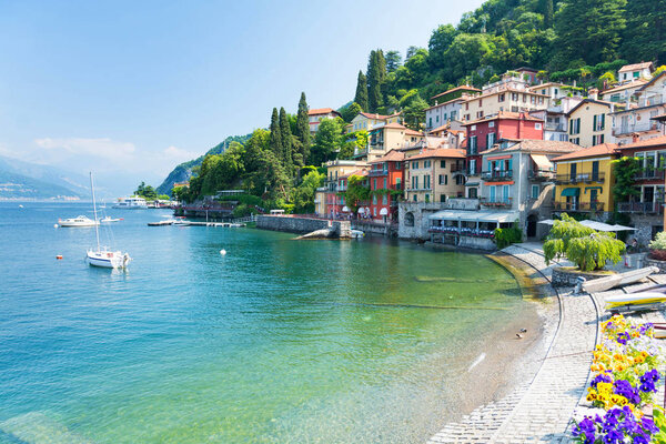 Beautiful view on Lake como in north italy