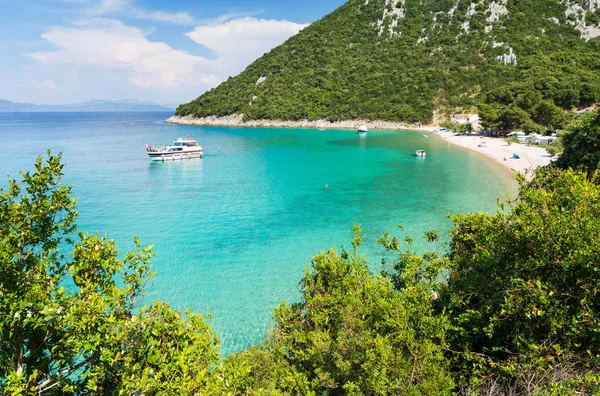 View on amazing bay with beautiful beach in south Dalmatia, Croatia — Stock Photo, Image