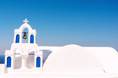 Santorini Island, Kiklad Adaları, Yunanistan üzerinde Oia köyde güzel mimari