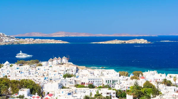 Zobrazit na ostrově Mykonos, Cyclades, Řecko — Stock fotografie