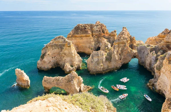 라고스, 남부 포르투갈 Algarve의 아름 다운 해안 — 스톡 사진