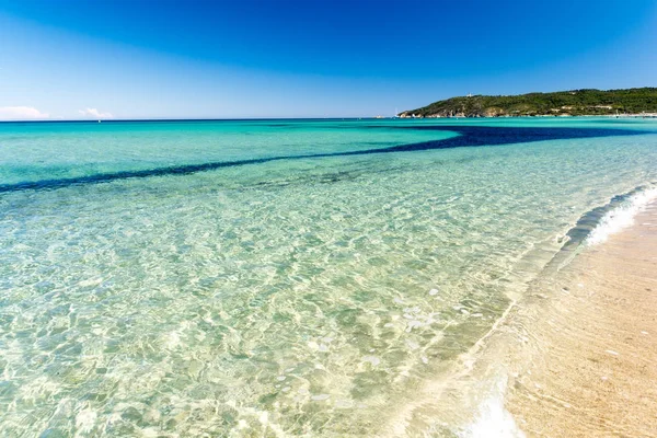 kristal berraklığında su Pampelonne Beach yakınındaki Saint Tropez, Fransız Rivierası, cote d'azur, Fransa