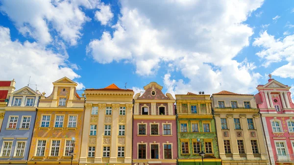 Casas Colores Casco Antiguo Poznan Polonia — Foto de Stock