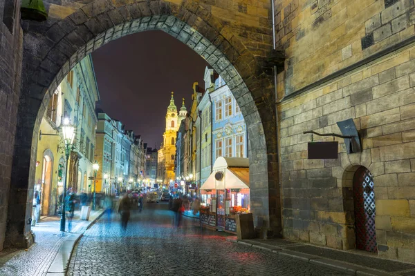 Increíble Ciudad Vieja Praga Por Noche República Checa — Foto de Stock