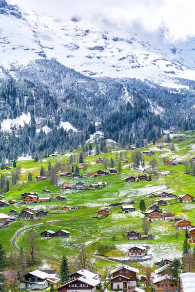 Alpendorf Grindelwald Unter Dem Eigerberg Bei Interlaken Schweiz — Stockfoto