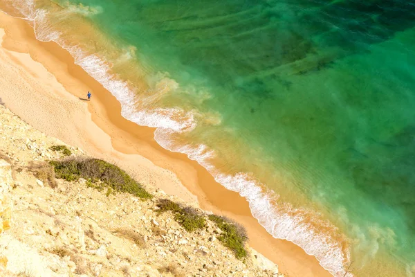 Golden Beach Atlantic Ocean Lagos Algarve Portugal — Stock Photo, Image