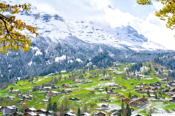 アイガー山 スイスのアルプス スイスのグリンデルヴァルト村 — ストック写真