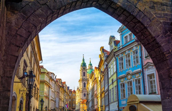 Bella Architettura Nella Parte Vecchia Praga Mala Strana Repubblica Ceca — Foto Stock