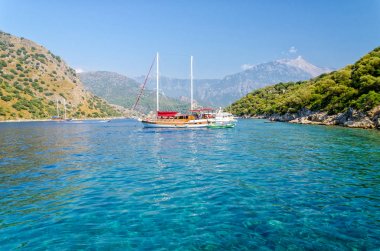 kristal berraklığında su Ege Denizi'ndeki Türk kenarı, Ölüdeniz, Türkiye