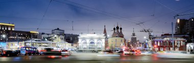 Moskova, Rusya - Ocak 27.2017: Taganskaya Meydanı