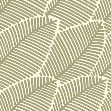 Seamless pattern of stylized leaves. clipart
