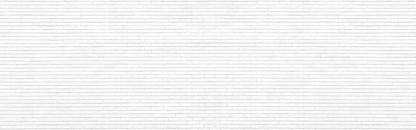Biały cegła mur panorama. — Zdjęcie stockowe