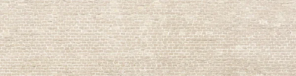 Bílá mycí staré cihlové zdi panorama. — Stock fotografie
