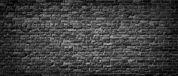 Black brick wall. — Stock Photo, Image