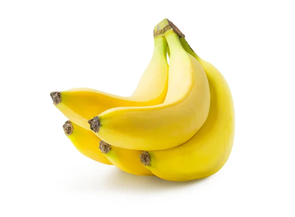 Bunch of tasty bananas isolated on white background. Full depth of field. — Stock Photo, Image