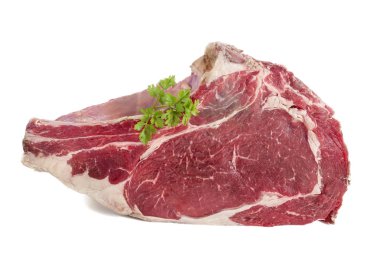 Pruva beyaz taze çiğ et kemik