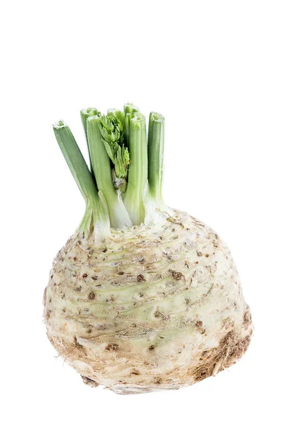 Fresh celery root isolated on whhite background — Stock Photo, Image