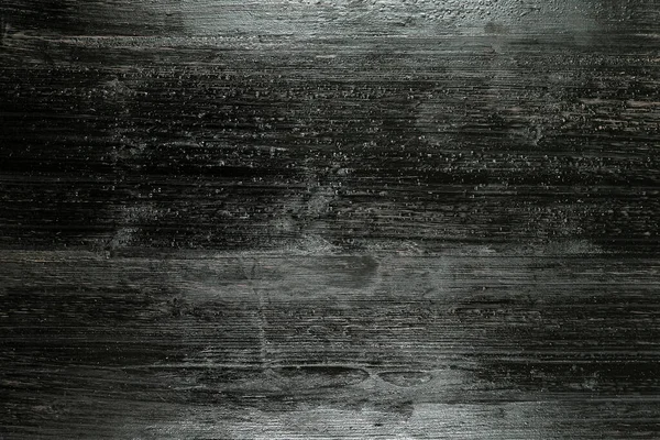 Fond noir et blanc de texture peinte sur planche de bois . — Photo