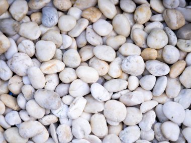 Beyaz çakıl doku ve arka plan, dekoratif taş