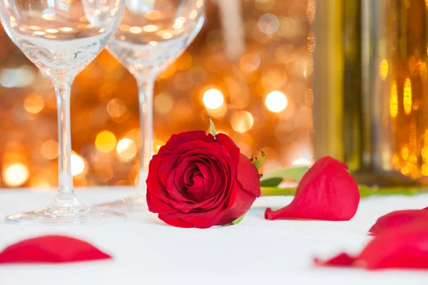 Valentines Jantar Romântico Conceito Amor — Fotografia de Stock