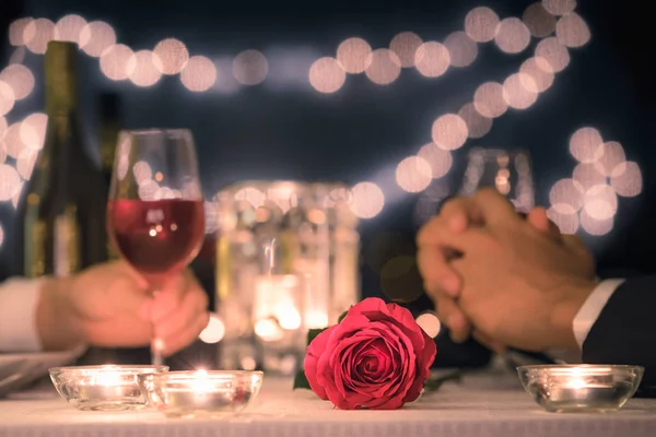 Güzel Bir Restoranda Romantik Bir Ortam — Stok fotoğraf