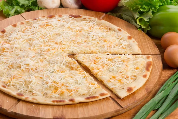 Pizza para menu. alimentos e bebidas — Fotografia de Stock