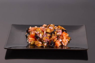 Menü için sote patlıcan