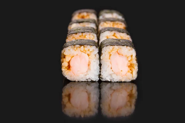 Menù per sushi bar. arrotolare SPICE SHRIMP — Foto Stock