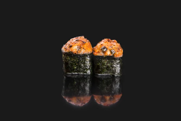 寿司バーのメニュー。焼きたてのロールパン — ストック写真
